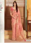 Peach Festive Wear Stylish Printed Silk Saree Manjubaa Lotus Vol 11 Party Wear Saree Collection 1104 Peach 